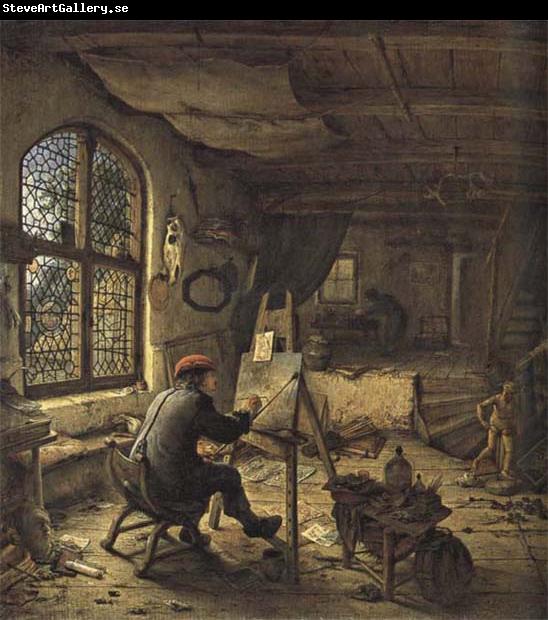 Adriaen van ostade The Painter in his Studio